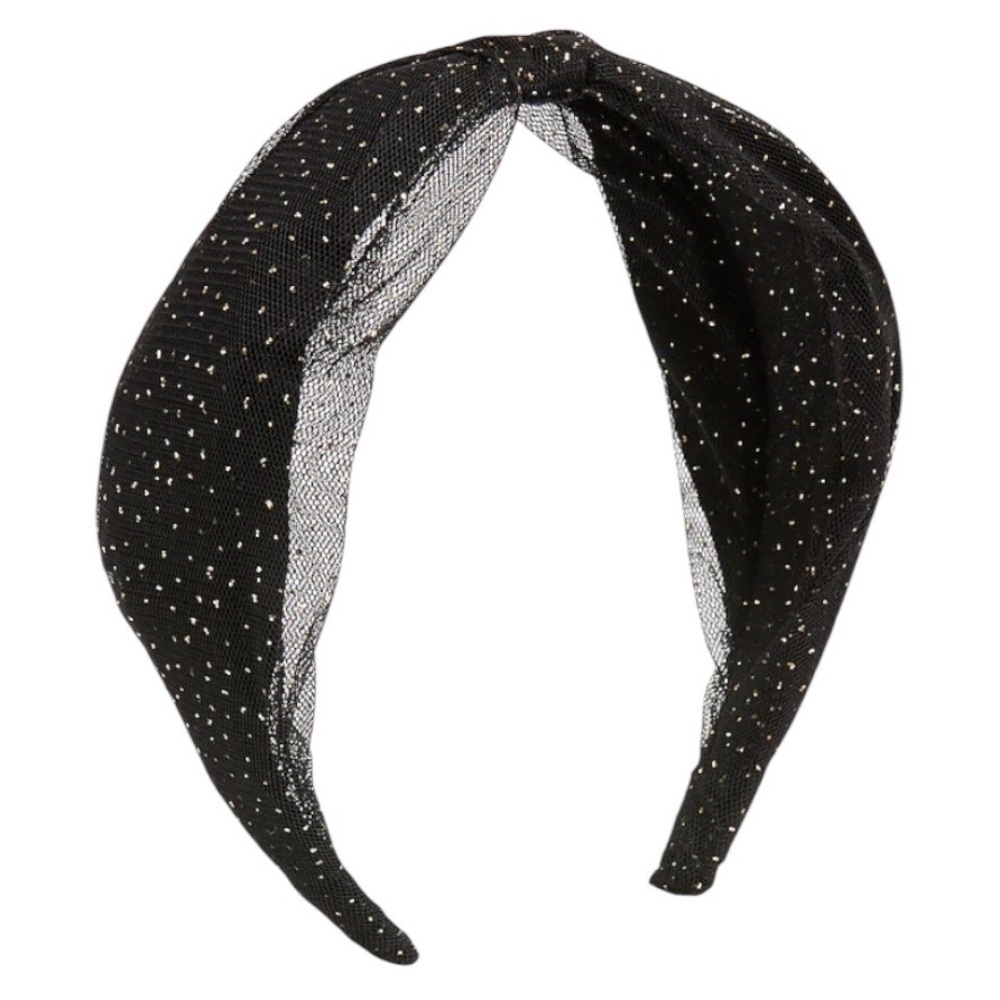 NWT J. Crew Factory Glitter Wrapped Headband Sparkle Whimisgoth Witchy Halloween